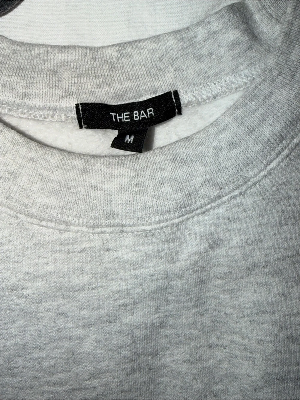 The Bar Varsity Sweatshirt Heather Grey/Chocolate - Picture 3 of 4
